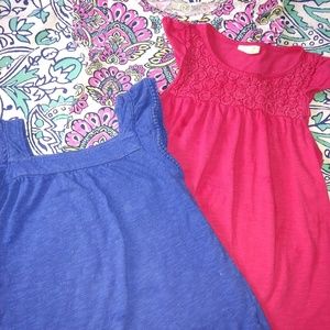 Trio of Flutter sleeve tees